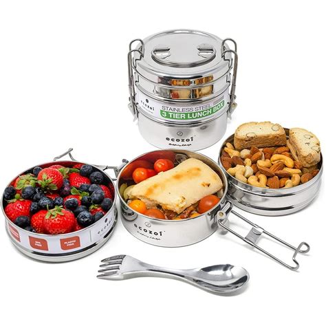 stackable lunch box stainless steel